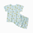 thumbnail image 1 of WUANDIXFA Baby Girls' Pajama Sets 6 12 18 24 Months 3T 4T 5T 6T Toddler Baby Short Sleeved Home Clothes Cute Cartoon Pattern Pajama Set,Mint Green,5-6 Years, 1 of 4
