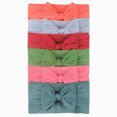 thumbnail image 1 of WUANDIXFA Baby Headband Bows Stretchy Soft Knot Headbands with Hair Bows 6PCS Head Wrap Hair Accessories for Newborn Baby Girls Infant Toddlers,Gray,One Size, 1 of 4