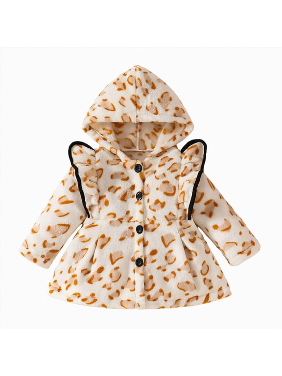 Baby Jacket Toddler Winter Coat Newborn Fleece Clothes Infant Sweater Newborn Girl Kids,Light Yellow,6-9 Months