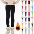 thumbnail image 1 of WUANDIXFA Baby Pants 1-14 Years Girls Cotton Leggings Pants Full Length Basic Leggings Stretchy Legging Tight Pants,Blue,5-6 Years, 1 of 7