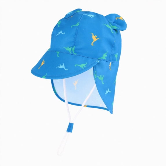 WUANDIXFA Baby Sun Hat Ear Neck Flap Toddler Beach Hat Boys Girls Summer UPF 50+ Sun Protection Fun Hat,Blue,2-3 Years