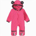 thumbnail image 1 of WUANDIXFA Baby Winter Fleece Jumpsuit, Full Zip-Up Soft Hooded Thicken Warm Newborn Home 0 3 6 18 24 Months One‑Piece Romper, Hot Pink, 12-18 Months, 1 of 9