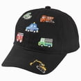 thumbnail image 1 of WUANDIXFA Baseball Cap Toddler Toddlers Baseball Cap with Car Design Embroidered for Boys Girls Cartoon Mesh Cap,Black,3-8 Years, 1 of 7