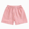 thumbnail image 1 of WUANDIXFA Basketball Shorts Boys Toddler Boy Girl Plaid Shorts Casual Summer Gingham Shorts Beach Shorts Bottoms,Pink,18-24 Months, 1 of 9