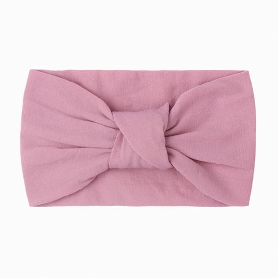 WUANDIXFA Bows for Newborn Baby Girls Kids Newborn Girls Baby Solid Headband Hair Band Knotted Accessories Headwears,U,One Size