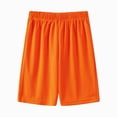 thumbnail image 1 of WUANDIXFA Boys Athletic Shorts 4-14 Years Casual Beach Shorts Boys Mesh Running Shorts Knee Length Shorts,Orange,10-11 Years, 1 of 8