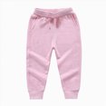 thumbnail image 1 of WUANDIXFA Boys Dance Pants 12 18 24 Months 3T 4T 5T 6T 7T Toddler Kids Baby Boys Girls Winter Warm Bow Loose Solid Pants Trousers,Pink,5-6 Years, 1 of 3
