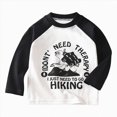 thumbnail image 1 of WUANDIXFA Boys Long Sleeve Tops Comfortable Soft Warm Fashionable Cute Cartoon Prints Children Long Sleeves,Black,2-3 Years, 1 of 4