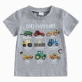 thumbnail image 1 of WUANDIXFA Boys Short Sleeve T-Shirt Dinosaur Cute Kids for 18 24 Months 2T3T4T5T6T Cotton Tees Crewneck Tops Basic Shirts,Grey,18-24 Months, 1 of 7