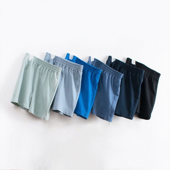 WUANDIXFA Boys Summer Cotton Shorts for 1-7 Years, High Waist Pull On Casual Loungewear Toddler Boy Athletic Basketball Sports Wear Black,6-7 Years