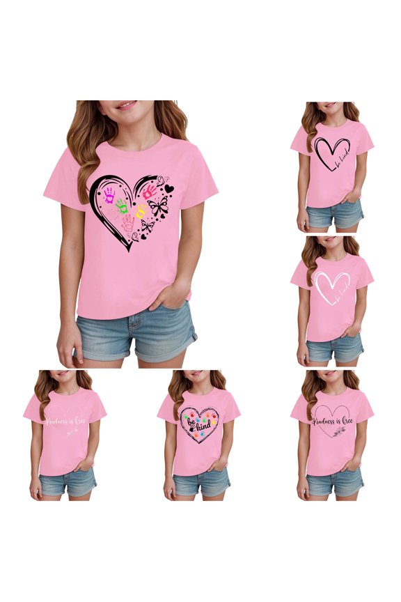 Bruh Be Kind Unity Day Pink Anti Bullying Kindness Kids T-Shirt (Dark Purple, 13-14 Years)