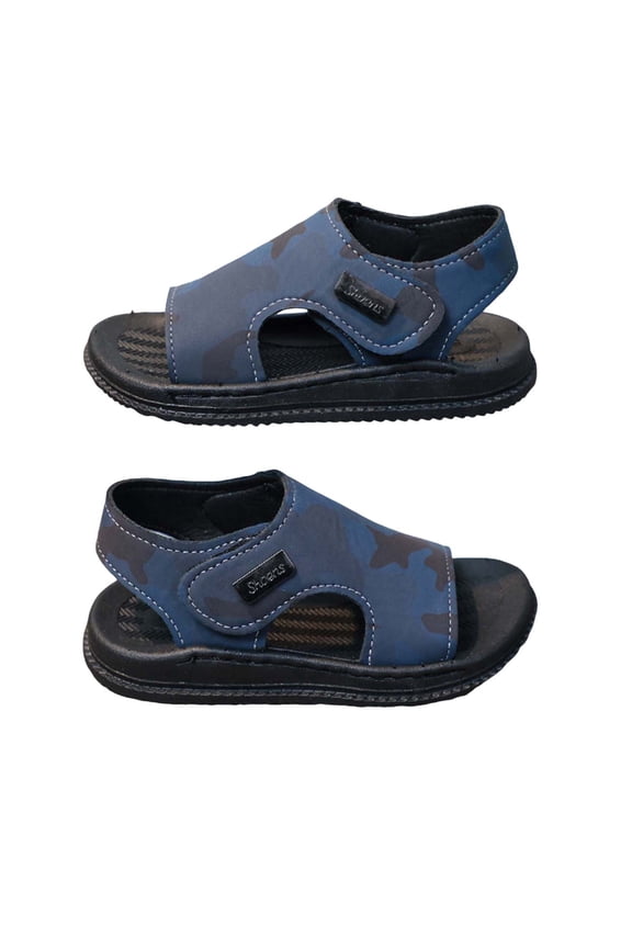 Camo Sandals for Boys Breathable Stylish Toddler Boys Water Shoes (Blue, 8)