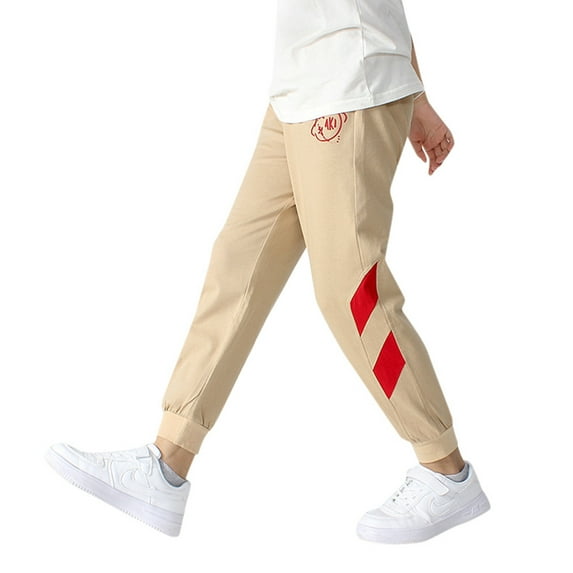 WUANDIXFA Cargo Pants Kids Cargo Joggers Kids Boys Adjustable Waist Relaxed Fit Pant Cargo Pants Kids Brown,8 Years