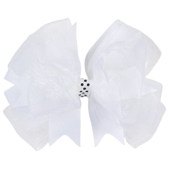 WUANDIXFA Clips for Hair 4th of July Bow 4th of July Hair Accessories Toddler Hair Bows Toddler Girl Hair Accessories 3-12 Years,White