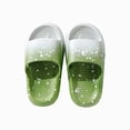 thumbnail image 1 of WUANDIXFA Cloud Slides Kids Cloud Slides Boys Girls Pillow Slippers Shower Slip on Slide Sandals Green,Size US 2.5, 1 of 5