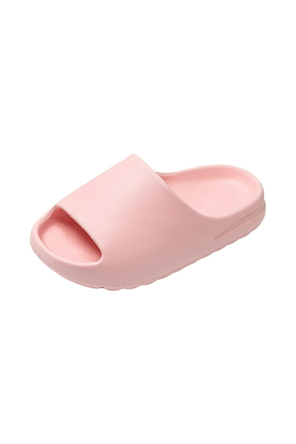 Cloud Slides for Men and Women, Quick Drying Slippers Shoe Open Toe Thick Soft, Platform Slide Sandals Daily Shower Sandals, Non-Slip Bathroom Slippers Summer for Indoor & Outdoor (Pink, 2)
