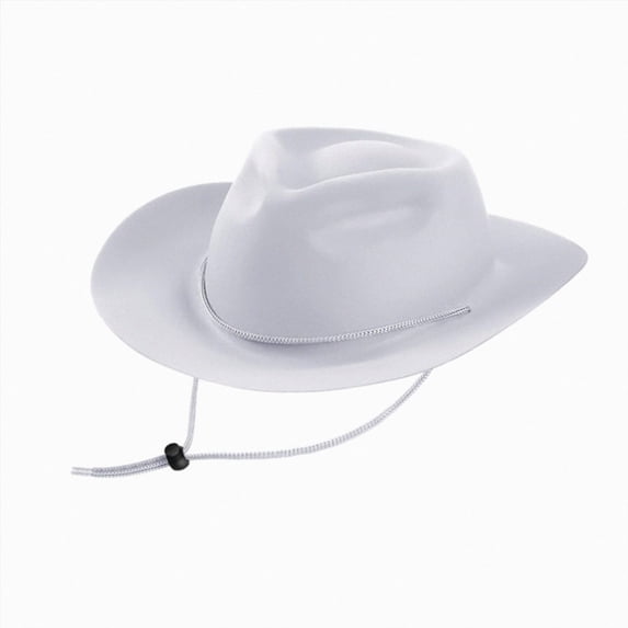 WUANDIXFA Cowboy Hat Cowboy Hat for Kids Birthday Party for Kids Elegant Theme Party Headwear Photography Hat for Kid,White,4-10 Years