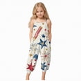 thumbnail image 1 of WUANDIXFA Girl Jumpsuit Toddler Girl 4th Of July Outfit USA Flag Overalls Romper Jumpsuit Independence Day Clothes Fourth Of July Outfits 7-8 Years,Blue, 1 of 5
