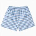 thumbnail image 1 of WUANDIXFA Girl Shorts Toddler Boys Girls Shorts Toddler Baby Cute Shorts Summer Lightweight Elastic Waisted Pockets Short Pants,Blue,4-5 Years, 1 of 5
