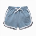 thumbnail image 1 of WUANDIXFA Girls Athletic Shorts 1-14 Years Toddler Soccer Sports Shorts Kids Gym Running Short,Blue,7-8 Years, 1 of 5