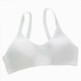 thumbnail image 1 of WUANDIXFA Girls Training Bras Teen Bra for Girl Wireless Light Padding Adjustable Straps,White,10-16 Years, 1 of 6