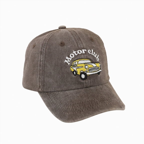 WUANDIXFA Golf Hats Cartoon Caps Car Boys Hat Children Baseball Summer Girls Trucker Kids Sun Kids Hat,Coffee,2-5 Years
