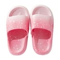 thumbnail image 1 of WUANDIXFA House Slippers for Kids Flip Flops for Girls Cute Shoes Cloud Slides Shower Slippers Bathroom Pool Sandals Boys Comfy Thick Sole Slippers Summer Non-Slip Beach Shoes Pink,US 9, 1 of 5