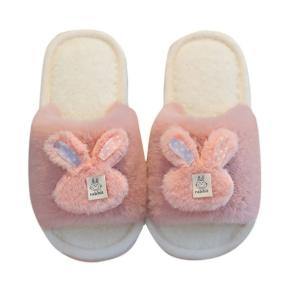 WUANDIXFA Infant House Slippers Fuzzy Baby Boys Girls Soft Plush Slippers Toddler Infant Crib Shoes Winter House Shoes Light Purple,US 13