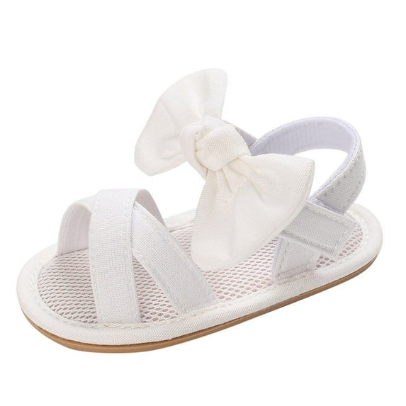 WUANDIXFA Sandals Baby Girls Boys Summer Sandals Unisex Soft Anti-Slip Rubber Sole Toddler Outdoor Beach Walking Shoes White,6