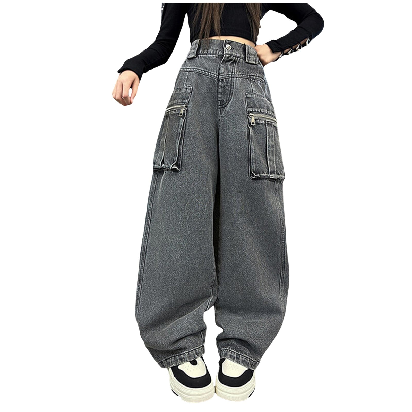 JEEP★LADY'S_Teen-Washed Wide Denim Pants Teen and Tween Girl's Denim and Jeans – Frankie's on the Park