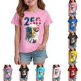thumbnail image 1 of WUANDIXFA Kids' 250Th Anniversary Shirts United States 250 Years Short Sleeve T Shirts Patriotic Crew Neck Tee Shirt (Sky Blue, 9-10 Years), 1 of 5