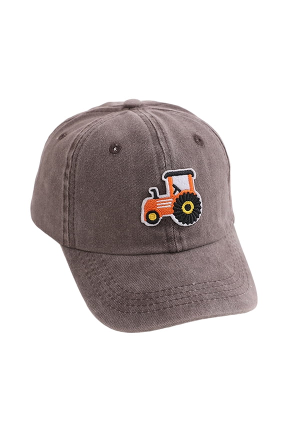 Kids Baseball Cap Toddler Baseball Hat Kid Baseball Cap Washed Cotton Adjustable Caps Hats for Boys Girls 2-5 Years,Dark Gray