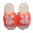 thumbnail image 1 of WUANDIXFA Kids House Slippers Fuzzy Baby Boys Girls Soft Plush Slippers Toddler Crib Shoes Winter House Shoes Watermelon Red,US 10, 1 of 3
