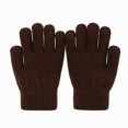 thumbnail image 1 of WUANDIXFA Kids Mittens Winter Soft Cute Kid Winter Gloves Toddler Solid Knit Warm Stretchy for Boys Girls,Coffee,One Size, 1 of 6