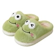 thumbnail image 1 of WUANDIXFA Kids Slippers, Animal Slipper for Girls Boys with Capybara Cow Bunny Bear Panda Sheep Winter Toddler Fuzzy Cute Fluffy House Shoes, Plush Cartoon Bedroom Slides, Kawaii Soft Cozy (Green, 2), 1 of 6
