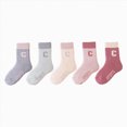 thumbnail image 1 of WUANDIXFA Kids Socks 5PC Childrens Thick Socks for Girls Cartoon Cute Children Cartoon Warm Boys Mid Tube Socks,Brick Red,0-3 Months, 1 of 9