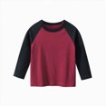 thumbnail image 1 of WUANDIXFA Long Sleeve Shirt Boys Fashion Boys Comfortable and Breathable Long Sleeved Casual Versatile Top Fall Blouse Tee Tops,Red,1-2 Years, 1 of 3