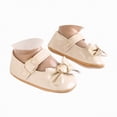 thumbnail image 1 of WUANDIXFA Mary Jane Toddler Girl Shoes Baby Girls Mary Jane Shoes Toddler Girls Dress Shoe for Wedding Party Church Beige,Size US 5, 1 of 8