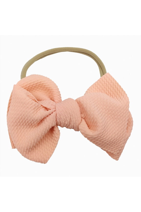 New Born Bows for Baby Girls Baby Girls Headbands Hair Bows Headband Big Bow Hair Bands for Toddler,White,One Size