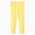 thumbnail image 1 of WUANDIXFA Pants for Toddler Girls 1T 2T 3T 4T 5T 6T Toddler and Baby Girls Leggings Pants Full Length Cotton Basic Leggings Stretchy Soft Leggings Tights Pants,Yellow,18-24 Months, 1 of 4