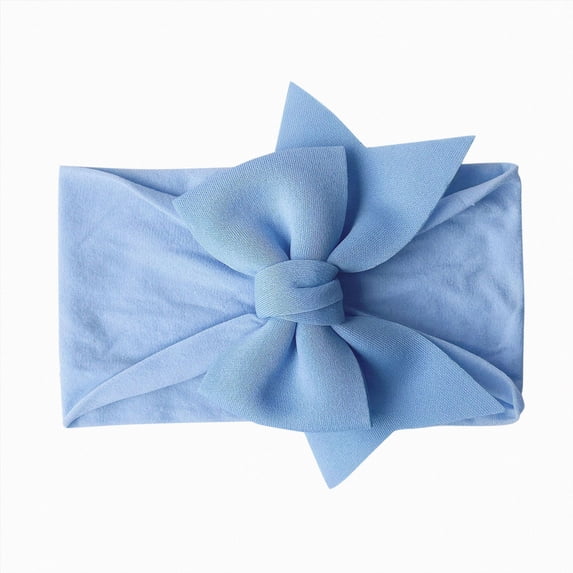WUANDIXFA Preemie Bows Baby Bows Headbands Soft Nylon Hairbands Hair Accessories for Baby Girls Infant Toddler,Gray,One Size