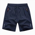 thumbnail image 1 of WUANDIXFA Shorts for Boys Summer Boy Thin Stretch Ice Pants Shorts Children Sweatpants Fashion Boy Pants,Blue,9-10 Years, 1 of 4