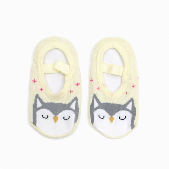 WUANDIXFA Socks for Newborn Baby Boy Cute Soft Baby Toddler Animal Socks Cute Floor Socks (1-5 Years) Princess Socks Floor Socks,Yellow,3-5 Years