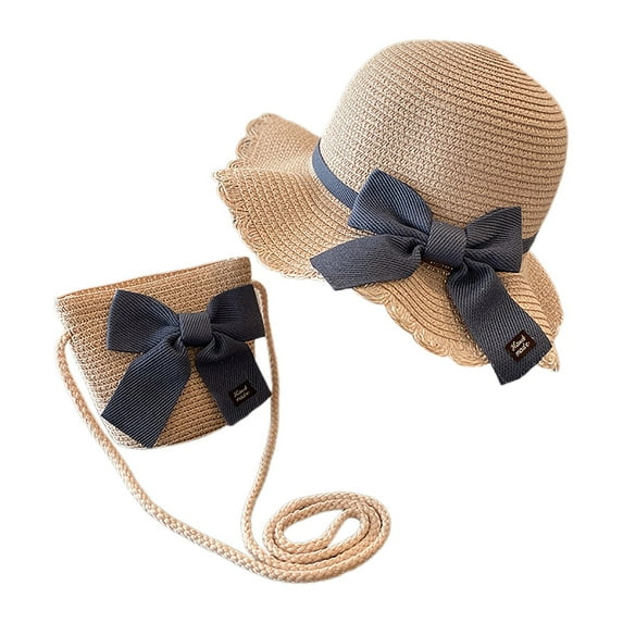 WUANDIXFA Summer Hat Girls Little Boys Fedora Sun Hat Kids Wide Brim Hat Summer Beach Hat Pink,One Size