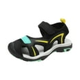 thumbnail image 1 of WUANDIXFA Summer Sandals Toddler Boys Sandals, Closed Toe Flat Sport Beach Water Shoes, Outdoor Hiking Walking Summer Sandals Size US 13.5,Yellow, 1 of 8