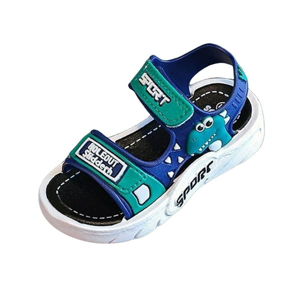 WUANDIXFA Summer Shoes for Girls Kid's Boy's Girl's Soft Sole Close Toe Sport Beach Sandals (Toddler/Little Kid) Green,US 1.5