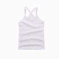 thumbnail image 1 of WUANDIXFA Summer Tank Tops 1-12 Years Toddler Kids Girls Dance Tank Top Racerback Soild Sleeveless Sports Dance Top Ballet Gymnastics Dancewear,White,3-4 Years, 1 of 3