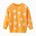 thumbnail image 1 of WUANDIXFA Sweatshirts for Teen Girls 2T 3T 4T 5T 6T 7T Toddler Baby Girl Sweatshirt Clothes Long Sleeve Birthday Sweatshirt Infant Fall Pullover,Yellow,7 Years, 1 of 9