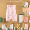 thumbnail image 1 of WUANDIXFA Toddler Baby Boy Girl Farm Clothes Cartoon Animals Print Jumpsuit Romper Summer Overall Country Stuff (Sky Blue, 6-12 Months), 1 of 4