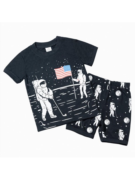 Toddler Baby Boys Pajamas 2T 3T 4T 5T 6T 7T 8T Truck Summer Pjs Sleepwear Cotton Kids Short Sets Clothes,OTHER,7-8 Years